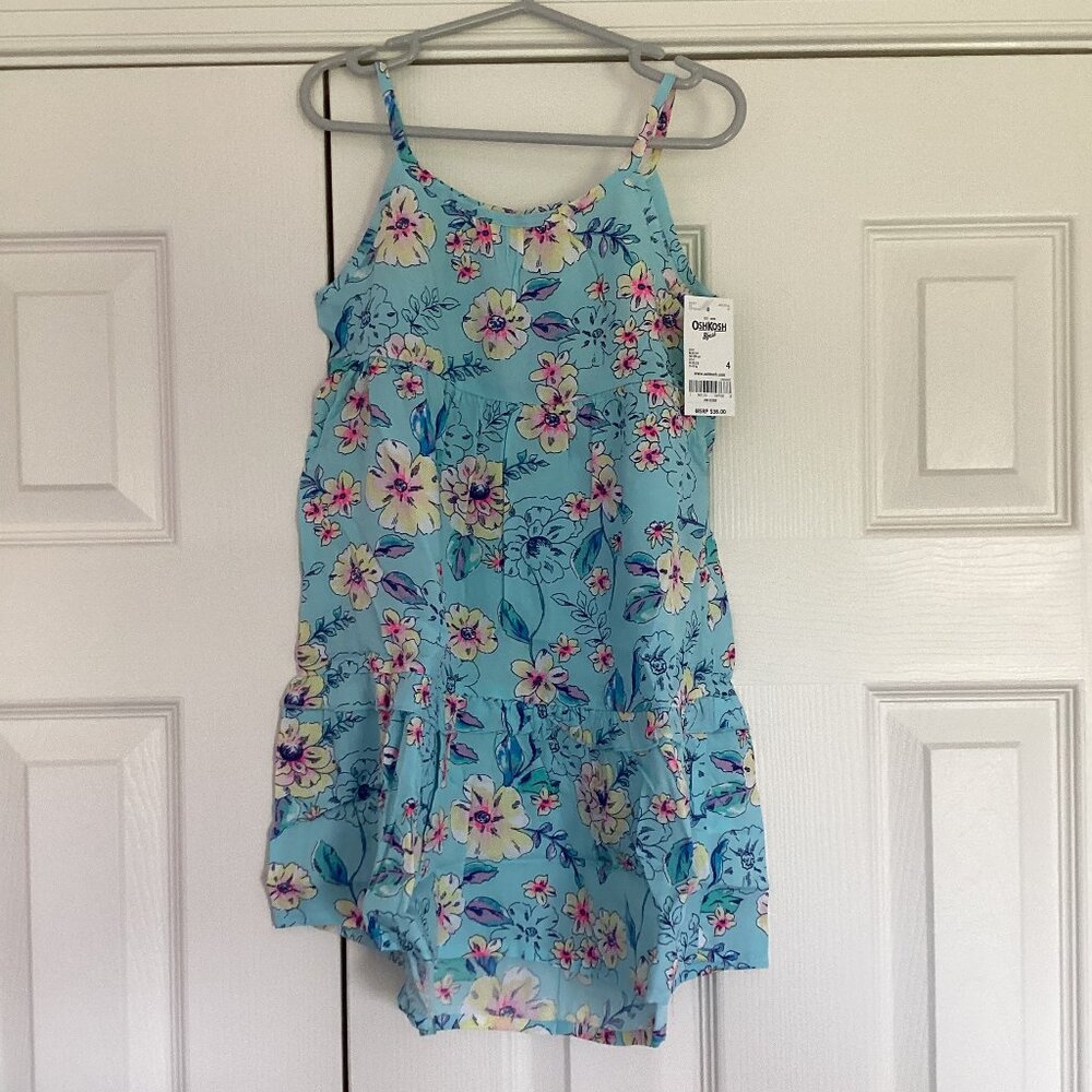 NWT OshKosh B'gosh Fluttery Floral Tank Top Size 4